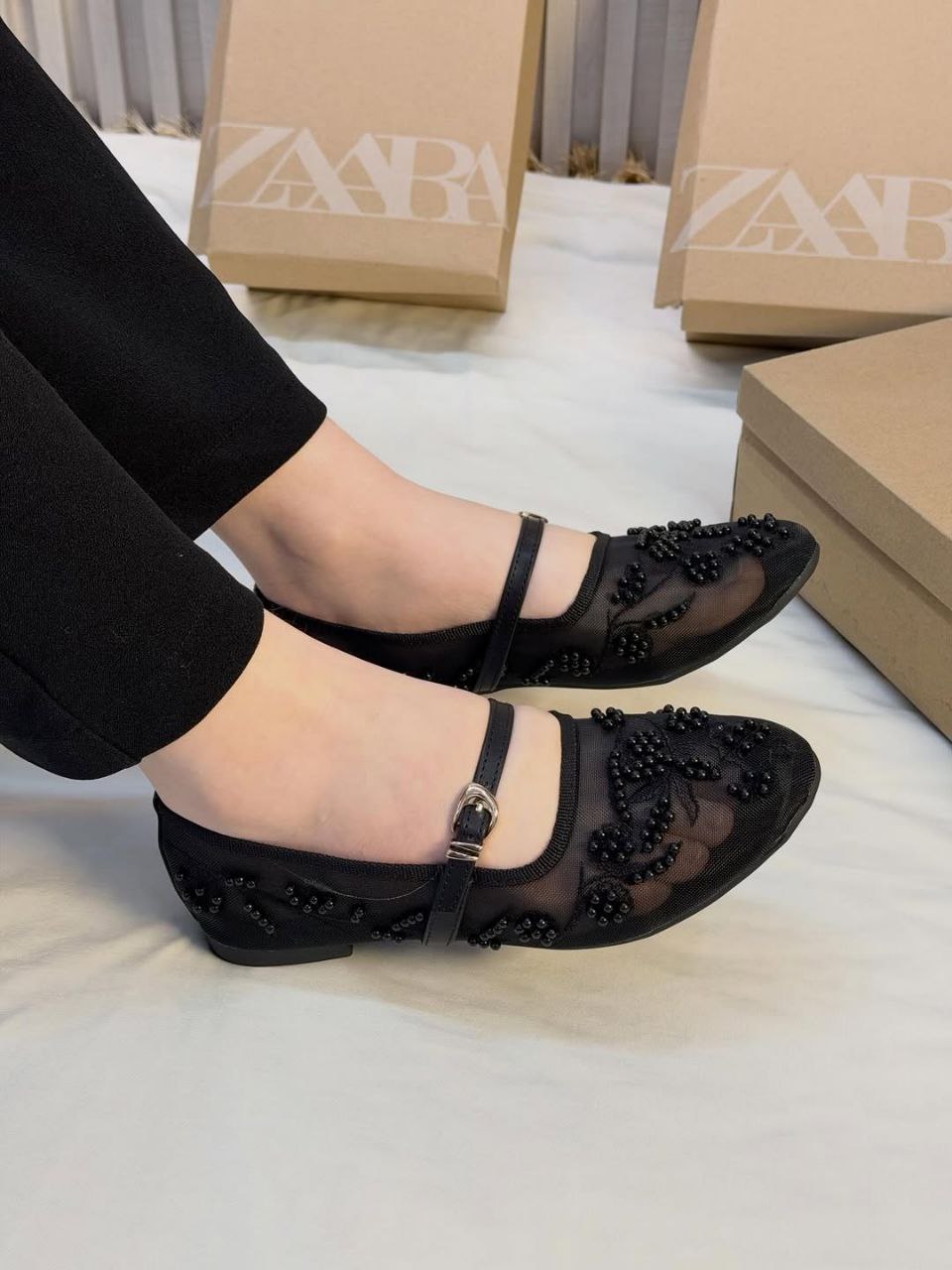 ZARA BALERINE PERLE