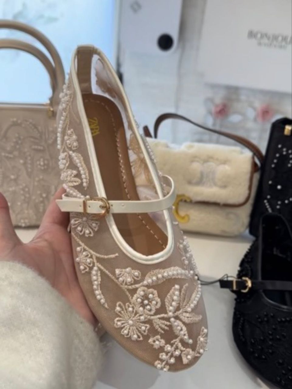 ZARA BALERINE PERLE