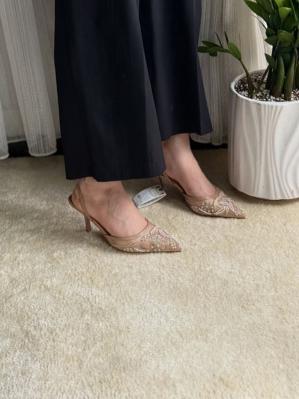 Escarpins Zara a talons ouvertes ( Qualité Premium )