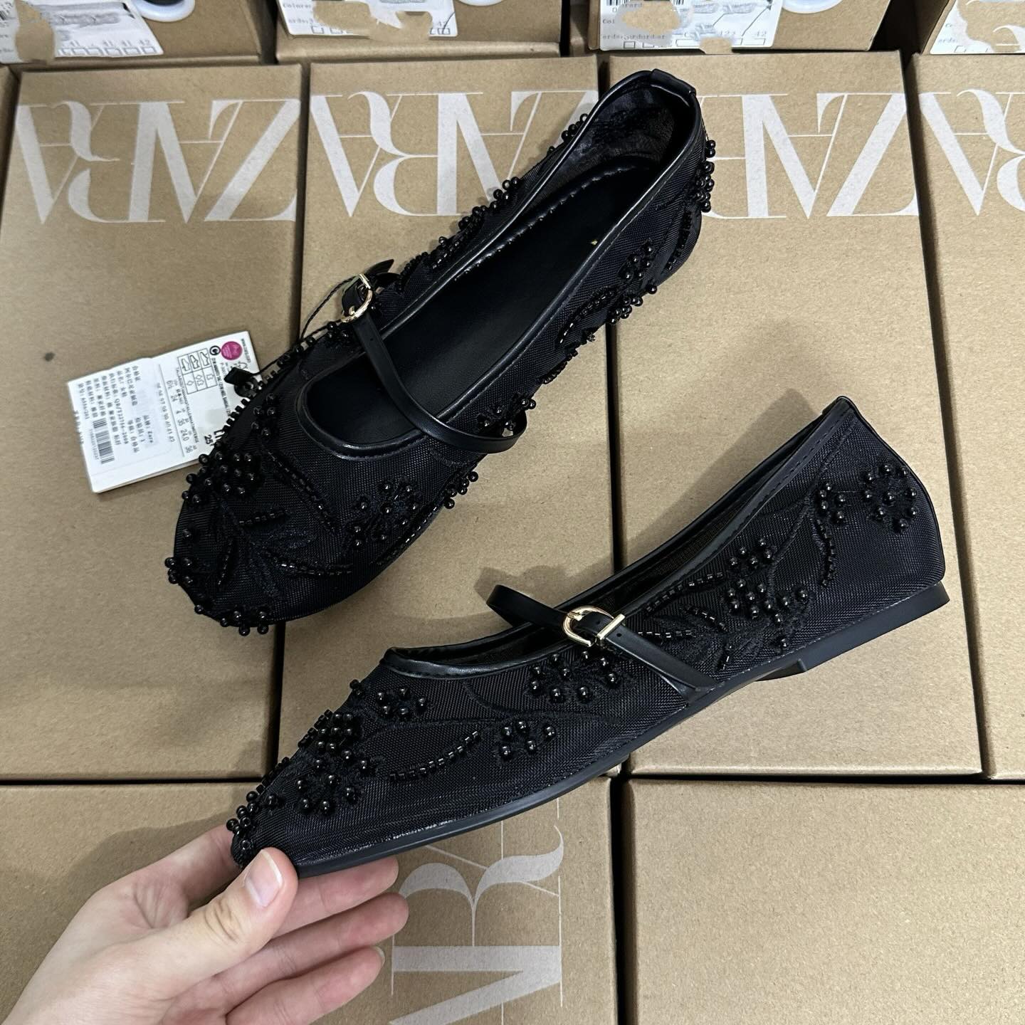 ZARA BALERINE PERLE