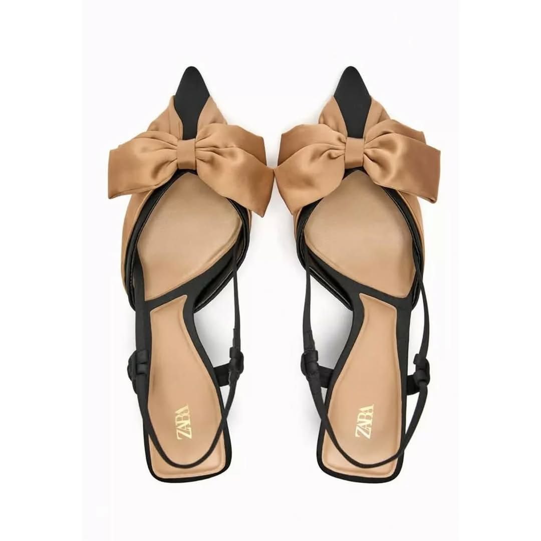 Escarpin zara à noeud