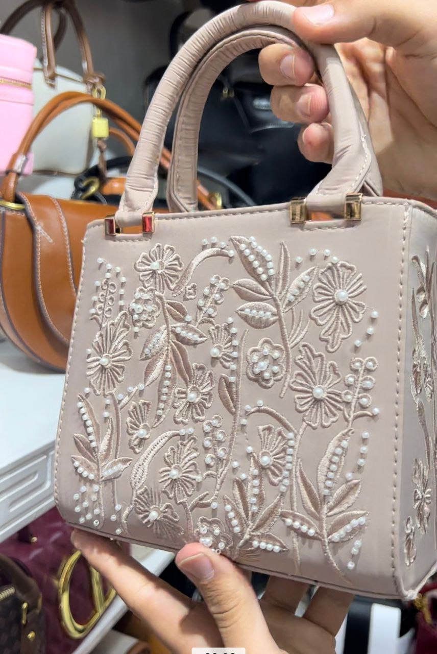 SAC ZARA SATINÉ PERLES