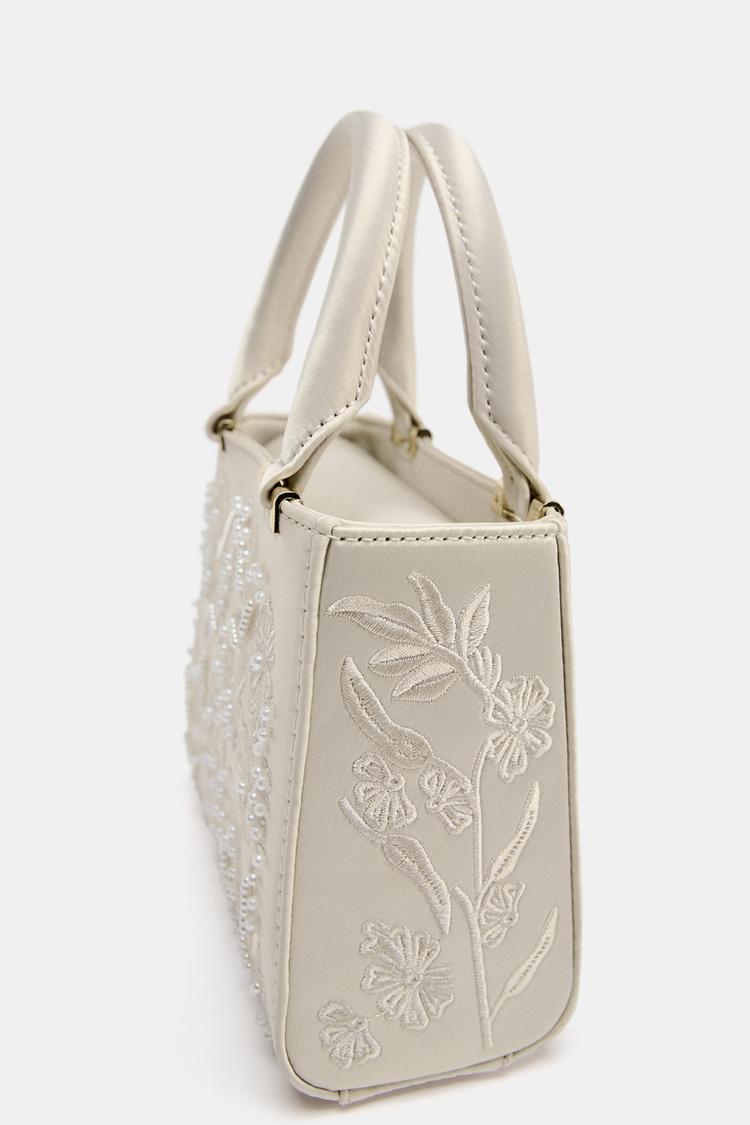 SAC ZARA SATINÉ PERLES