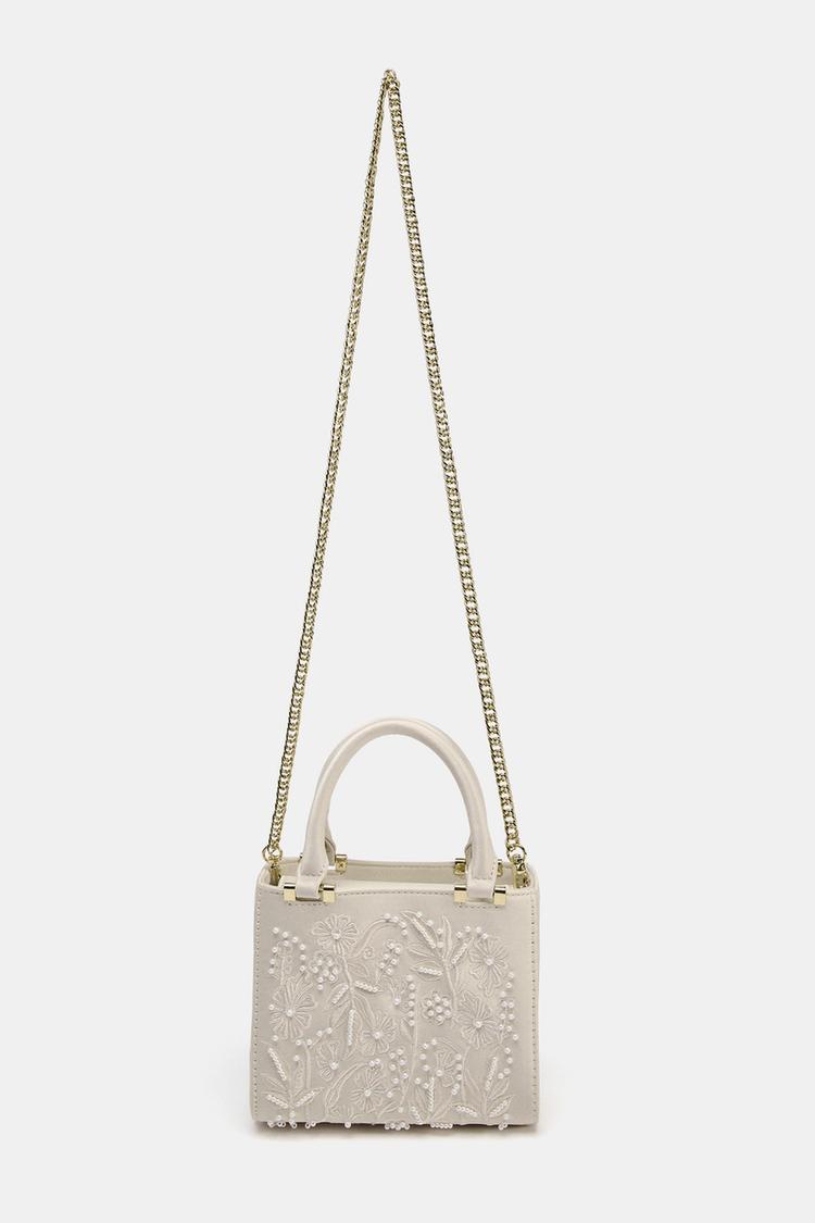 SAC ZARA SATINÉ PERLES