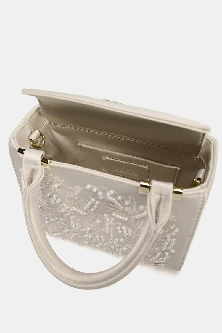SAC ZARA SATINÉ PERLES